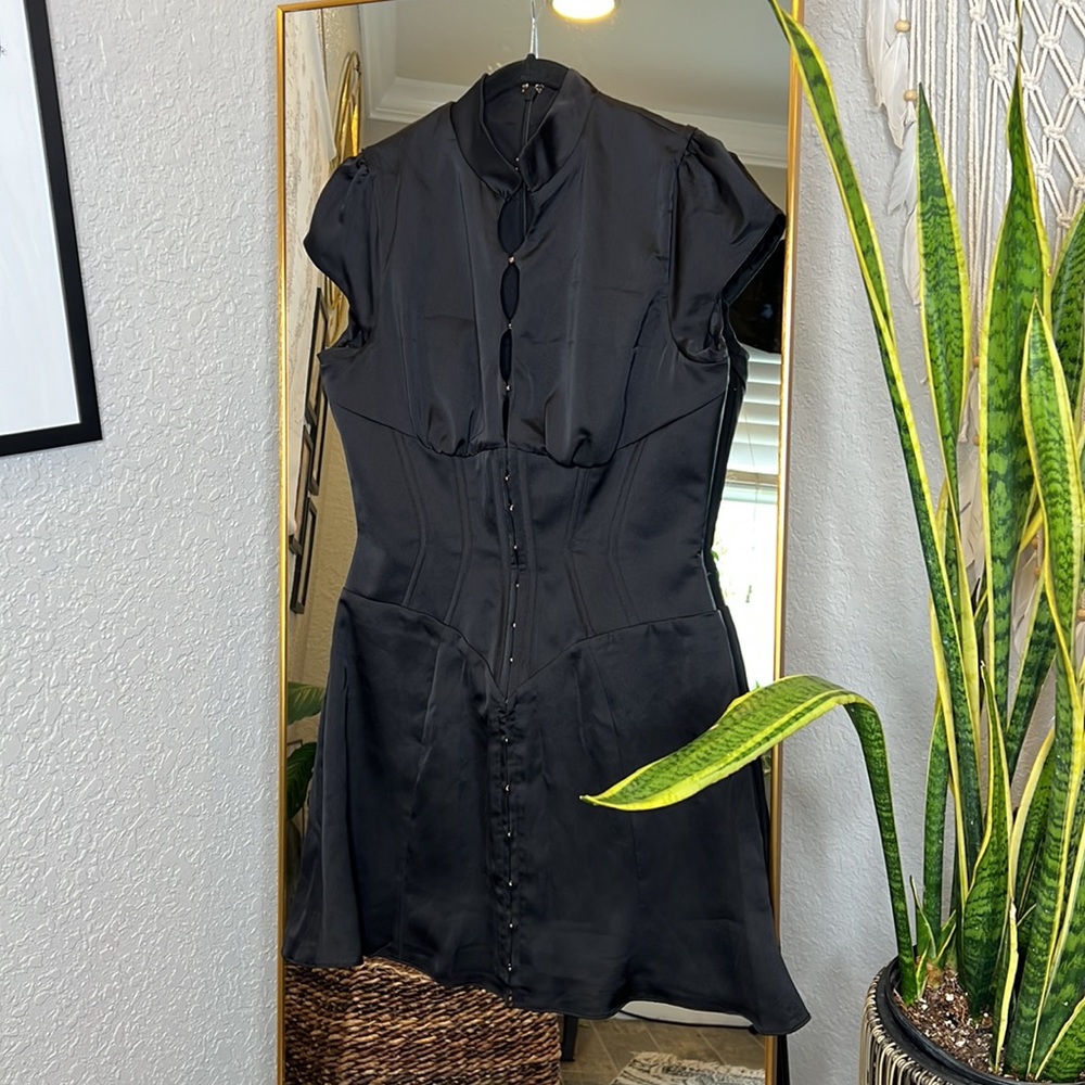 House of CB 'Carmina' Black Mini Corset Dress - Picture 8 of 11